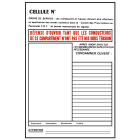 Catu - Pancarte destinée à la consignation de cellules électrique. ENEDIS PR40.