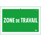 Catu - Affiche aimantée plastique "Limite de zone de travail" 300 x 200 mm.