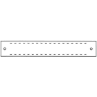 Catu - Plaque alumetal d'identification 18 caractères 260 x 40 mm.