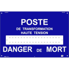 Catu - Plaque d'identification et de signalisation normalisée en aluminium d'Enedis.