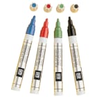 Catu - Étui 4 marqueurs ALU-SCRIPT Noir-Rouge-Vert-Bleu.