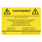 Catu - Signalisation autocollante pour extincteur de feu.