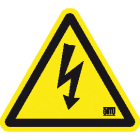 Catu - etiquette danger electrique 25mm