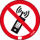 Catu - etiq. telephones portables interdits