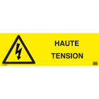 Catu - Signalisation autocollante. 150 x 50 mm. Marquage texte : "HAUTE TENSION".