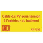 Catu - Planche de 24 étiquettes autocollantes "Câbles?bâtiment" 40 x 20 mm.