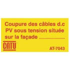 Catu - planche 24 etiq cable dc pv sur facade