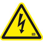 Catu - etiquette danger electrique 25mm