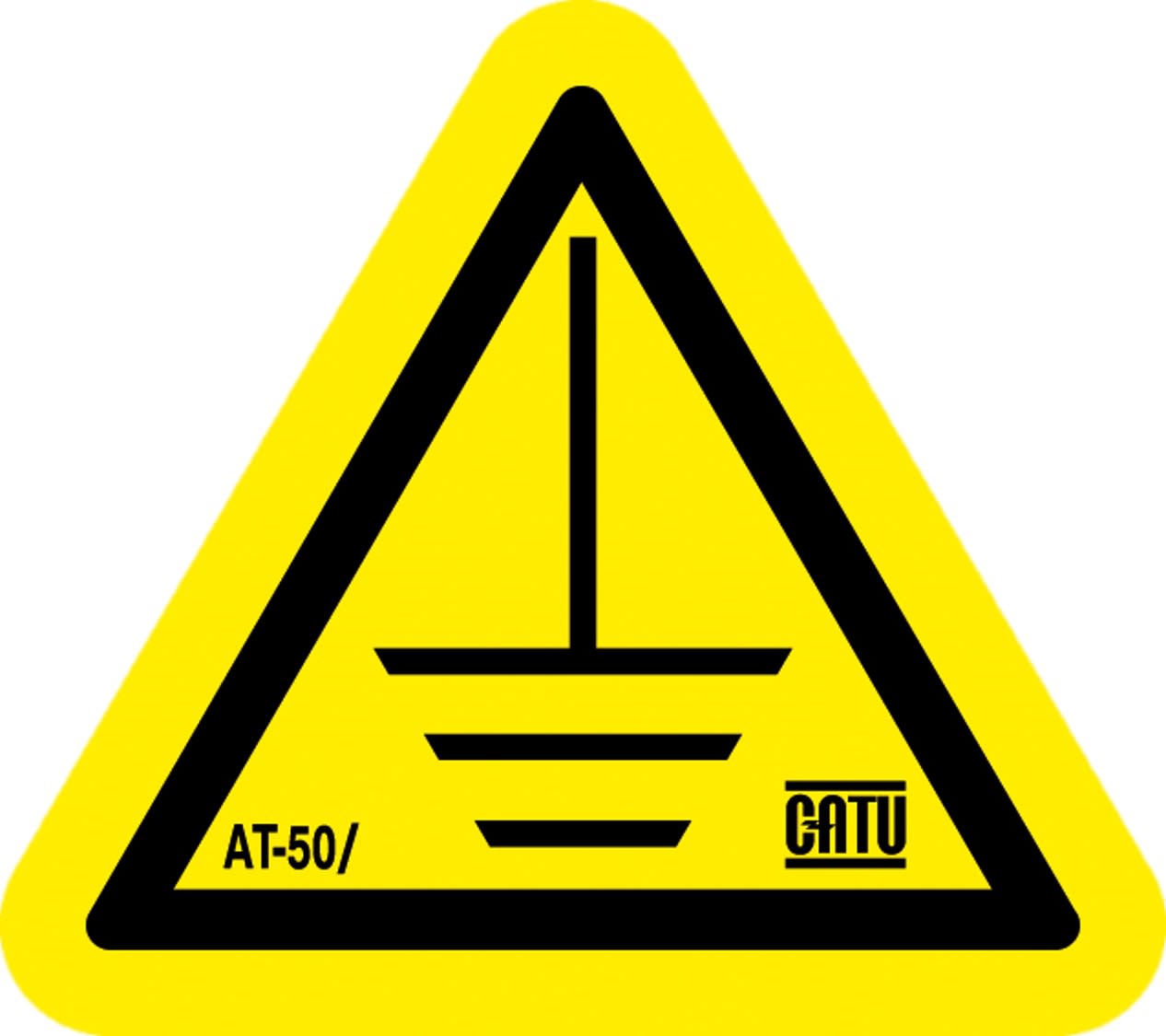 Catu - Signalisation autocollante "Terre" - 50mm.