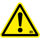 Catu - Etiquette adhésive pour présence de "danger". Dévidoir de 20 unités.