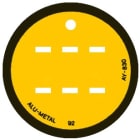 Catu - Macaron alumétal d'identification 3 caractères Ø 65 mm.