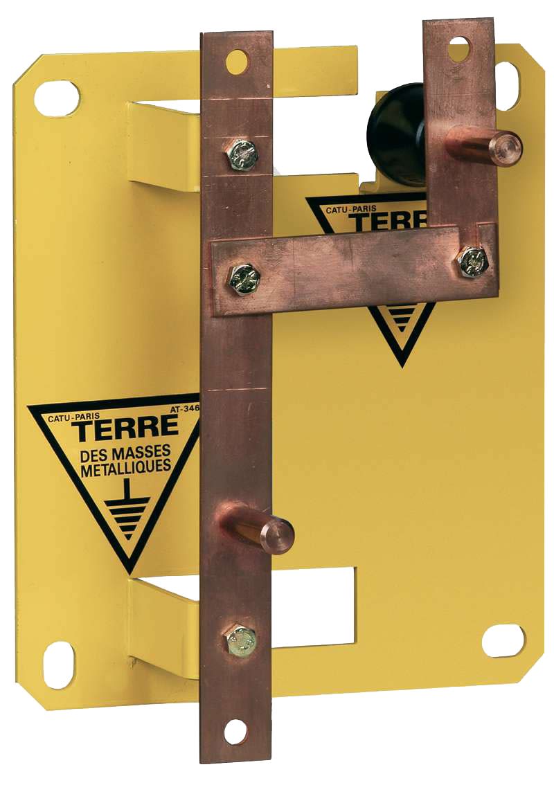 Catu - platine de mise a la terre pour poste transformation hta/bt
