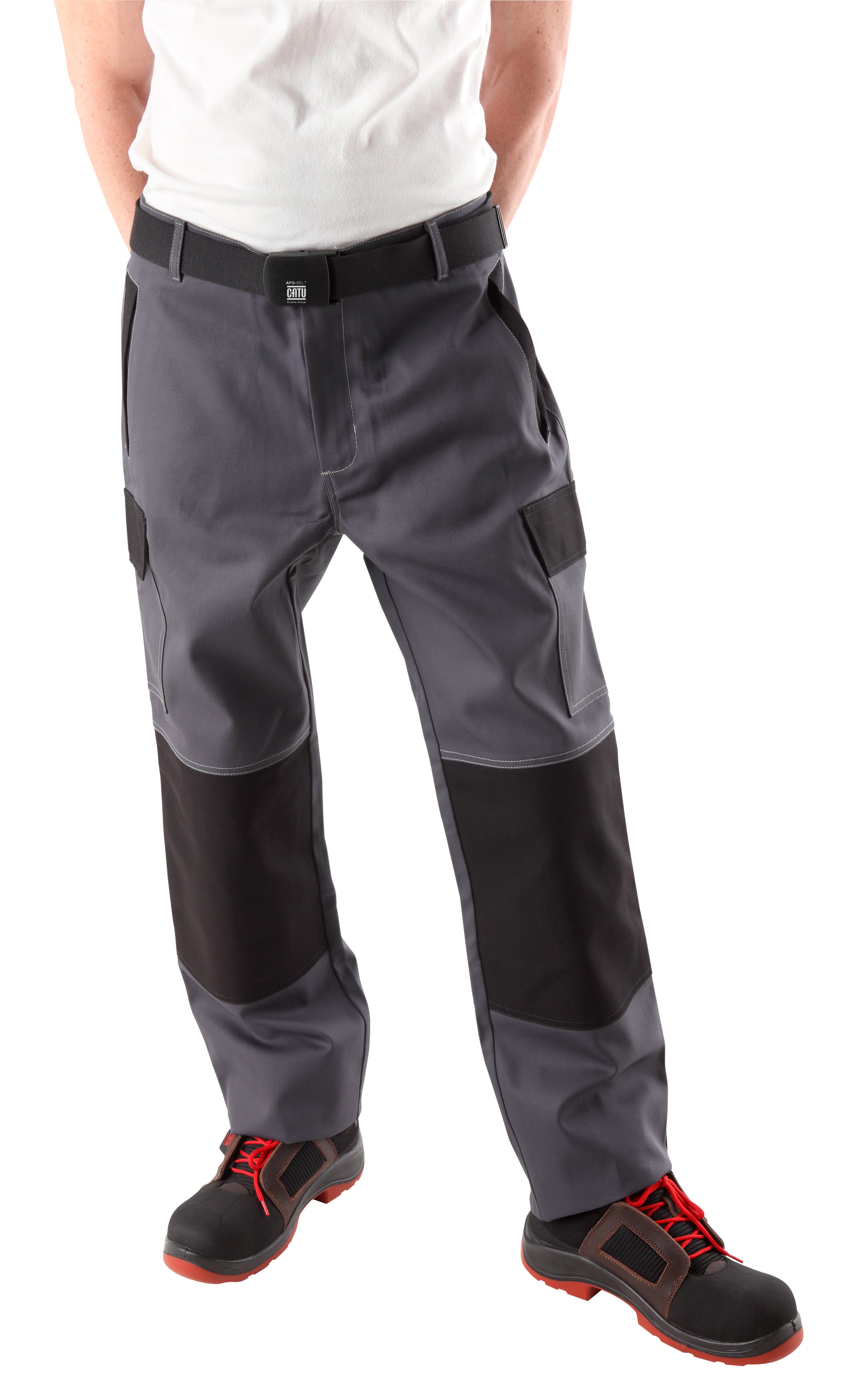 Catu - pantalon 12cal-cm2 gris-noir non feu soudure AS-xl