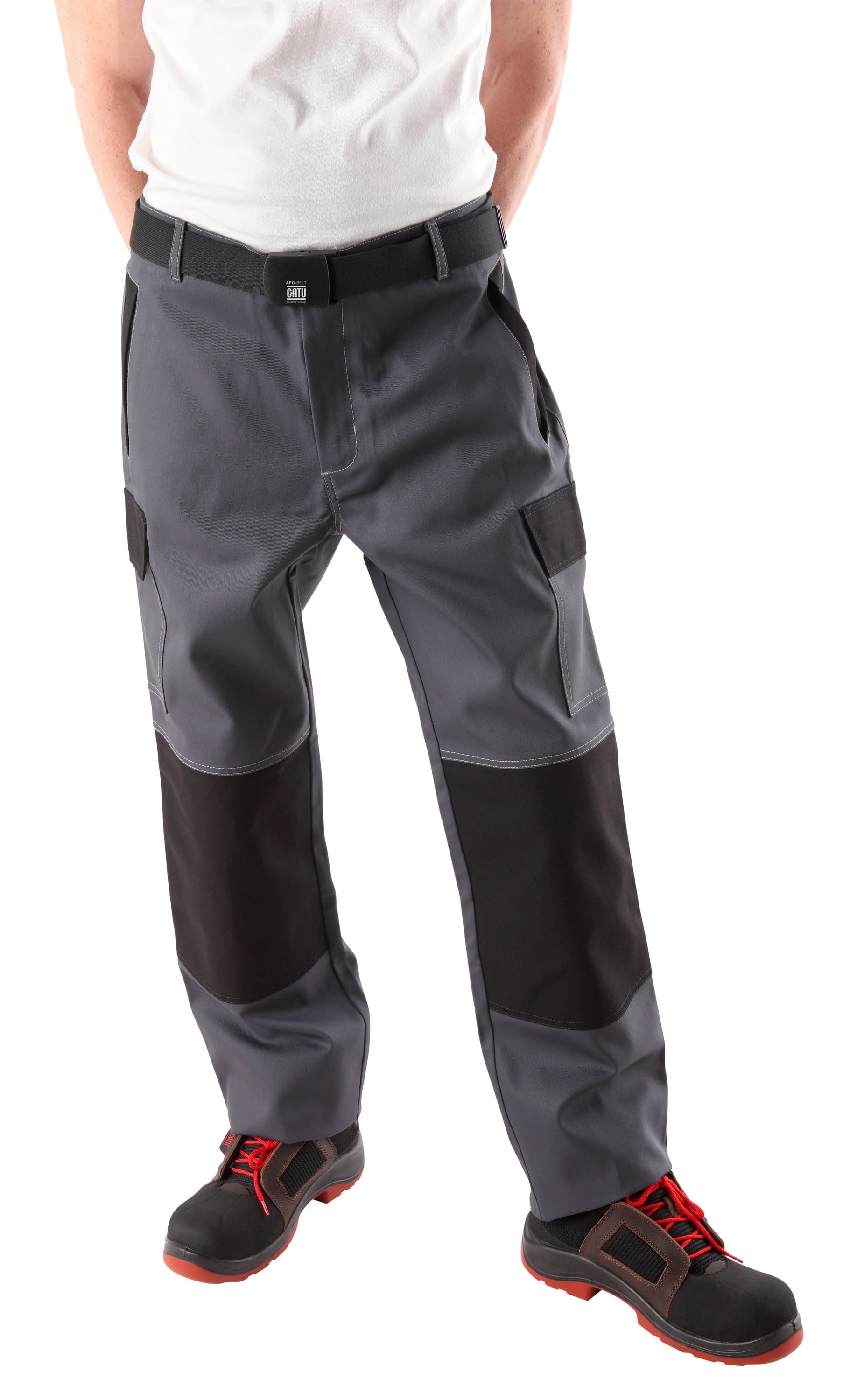 Catu - pantalon 12cal/cm² gris/noir non feu soudure AS-4xl