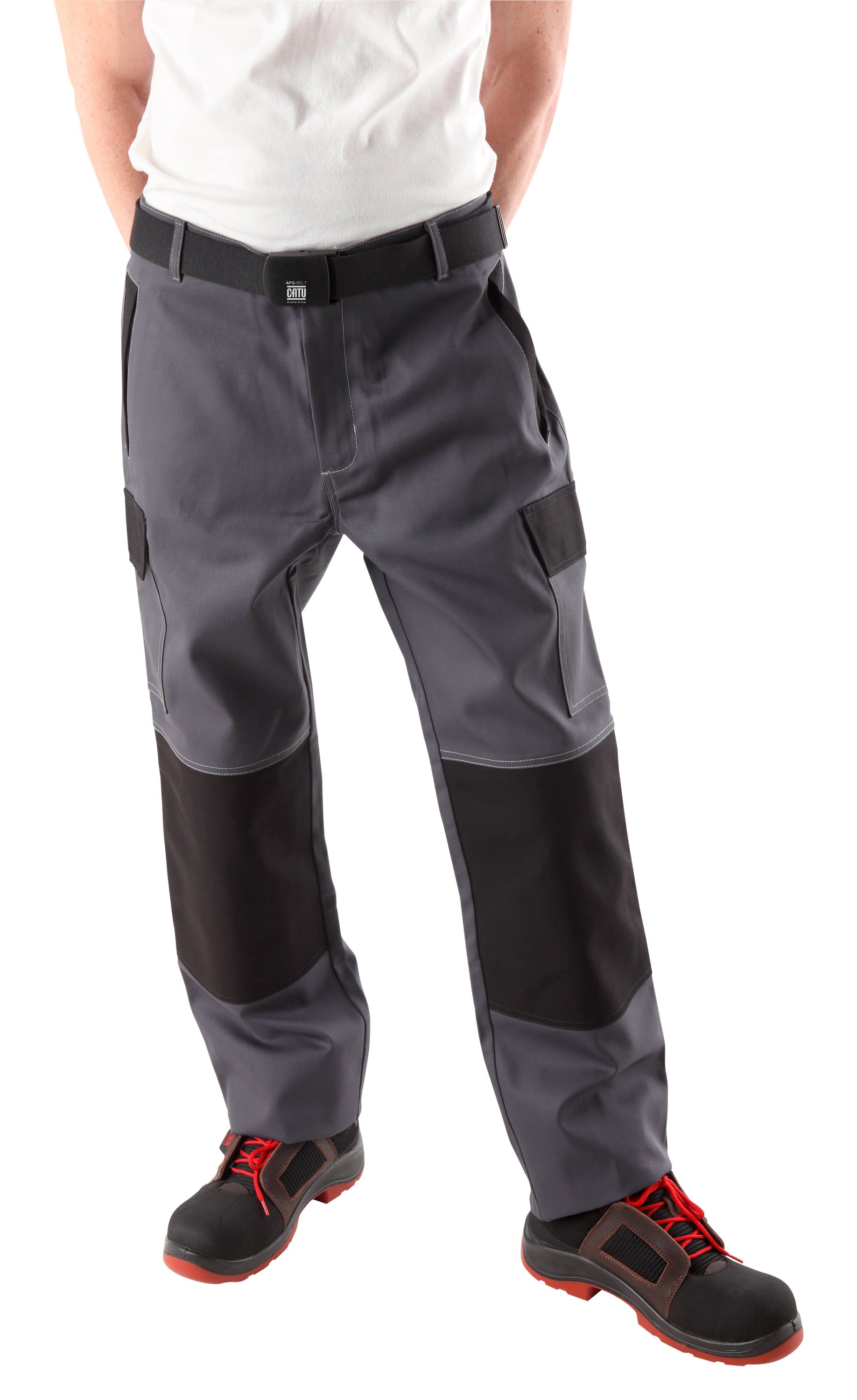 Catu - pantalon 12cal/cm² gris/noir non feu soudure AS-m