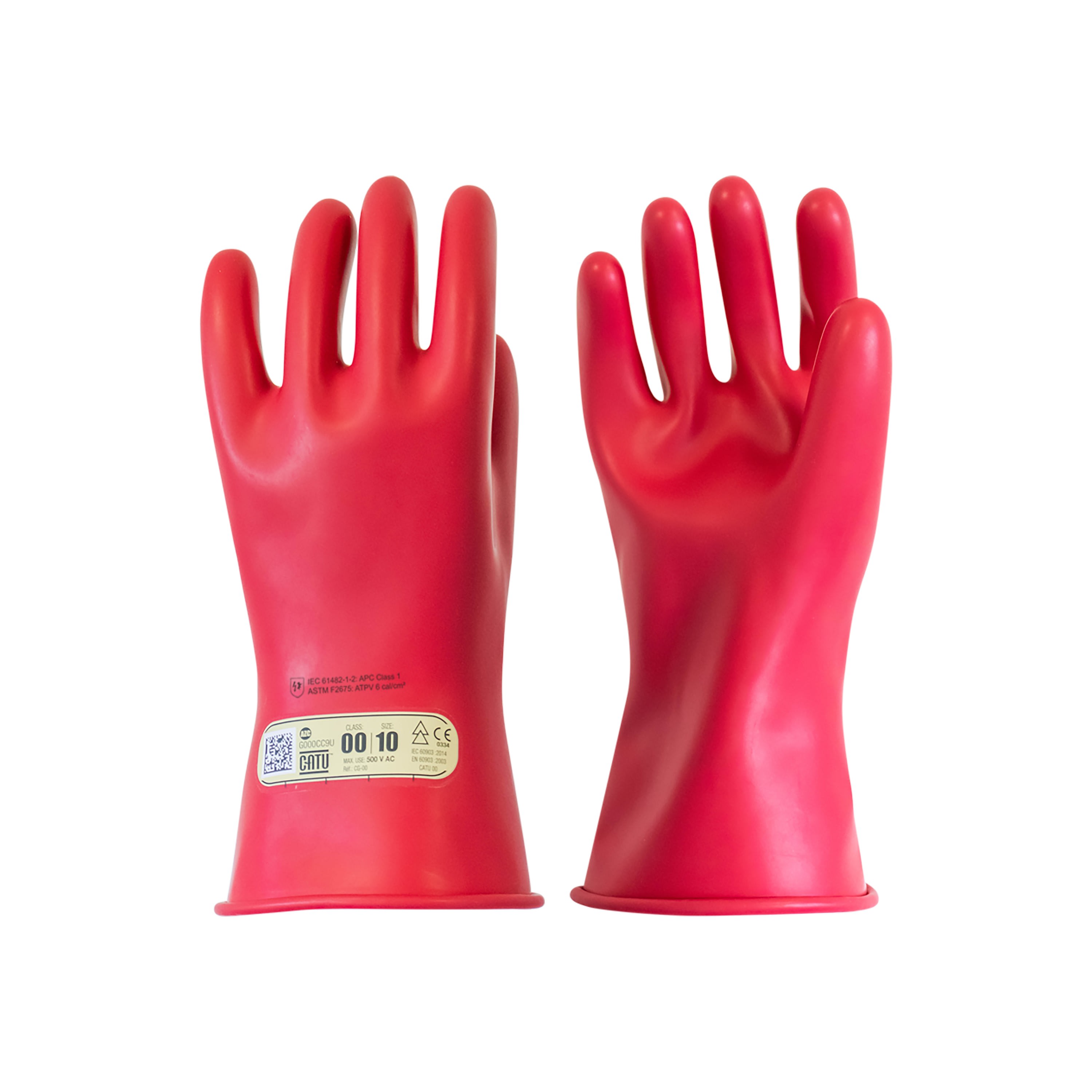 Catu - gants isolants iec classe 00 t10 rouge 28 cm