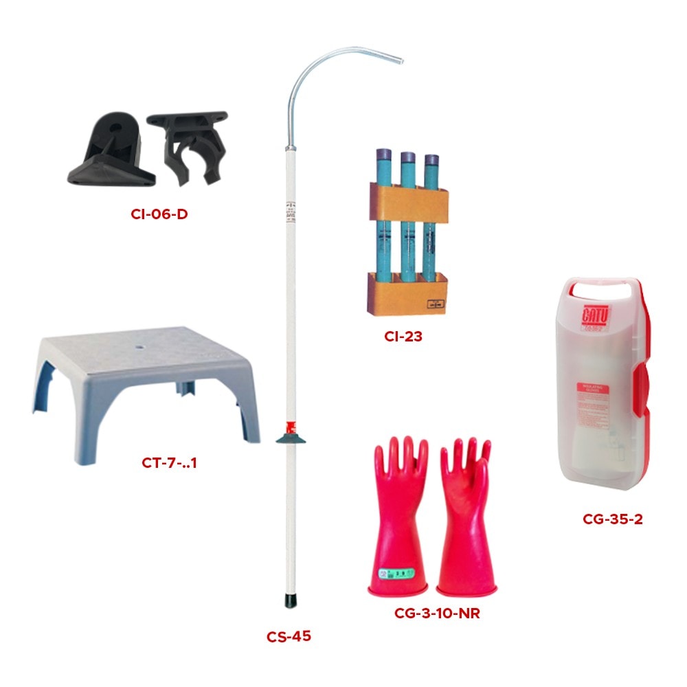 Catu - KIT pour postes 36 kV avec tabouret isolant.