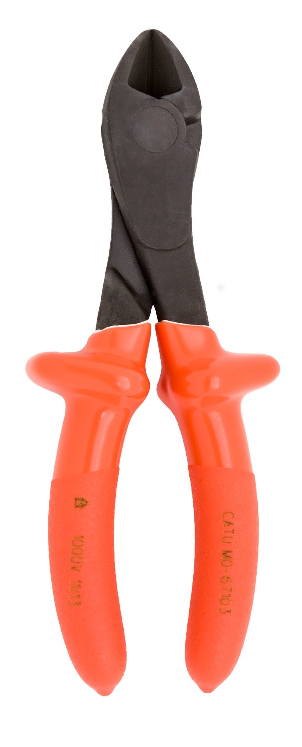 Catu - Pince coupante diagonale isolee Capacité de coupe Ø 2 à 3,2 mm acier L 180 mm