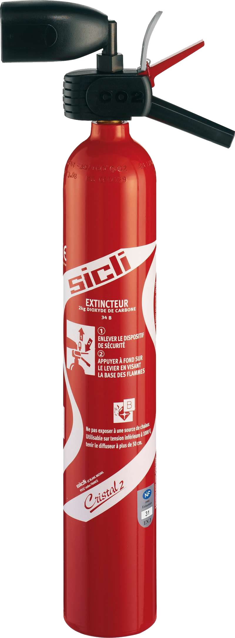 Catu - extincteur CO2 neige carbonique capacite 3 l