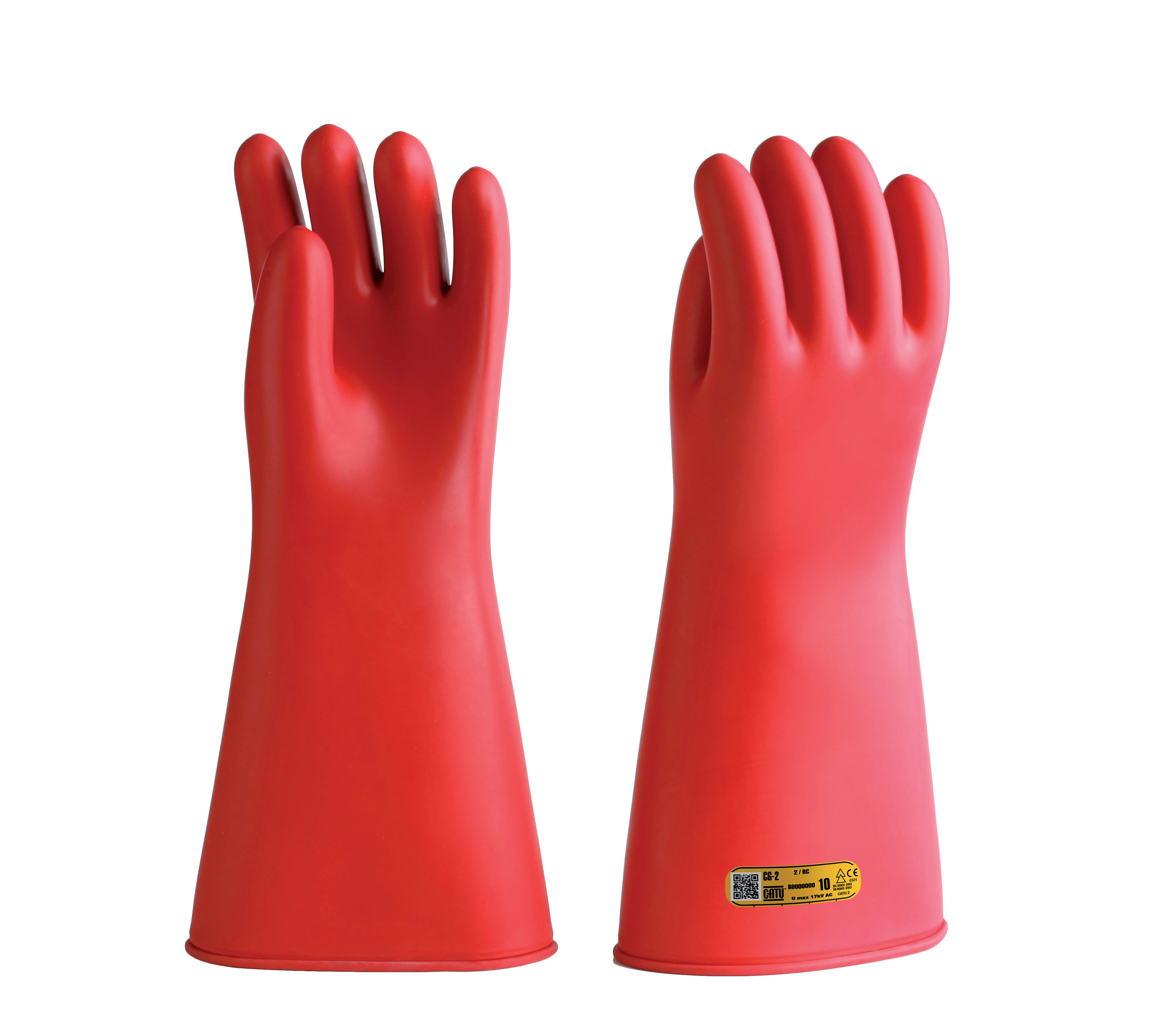 Catu - gants isolants cei classe 3 t-10 rouge
