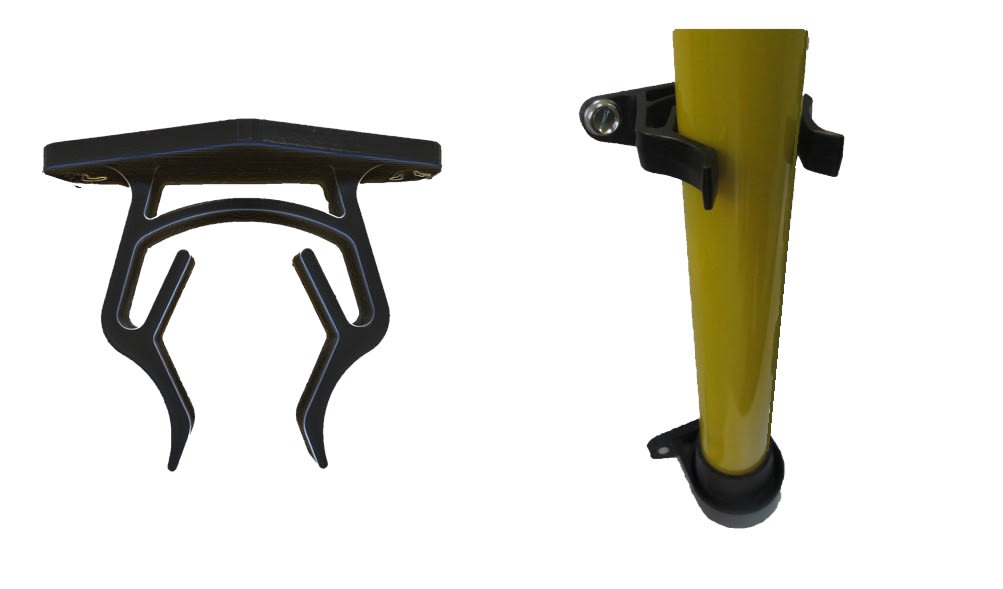 Catu - support mural perche diam 39 mm, plastique semi-rigide.