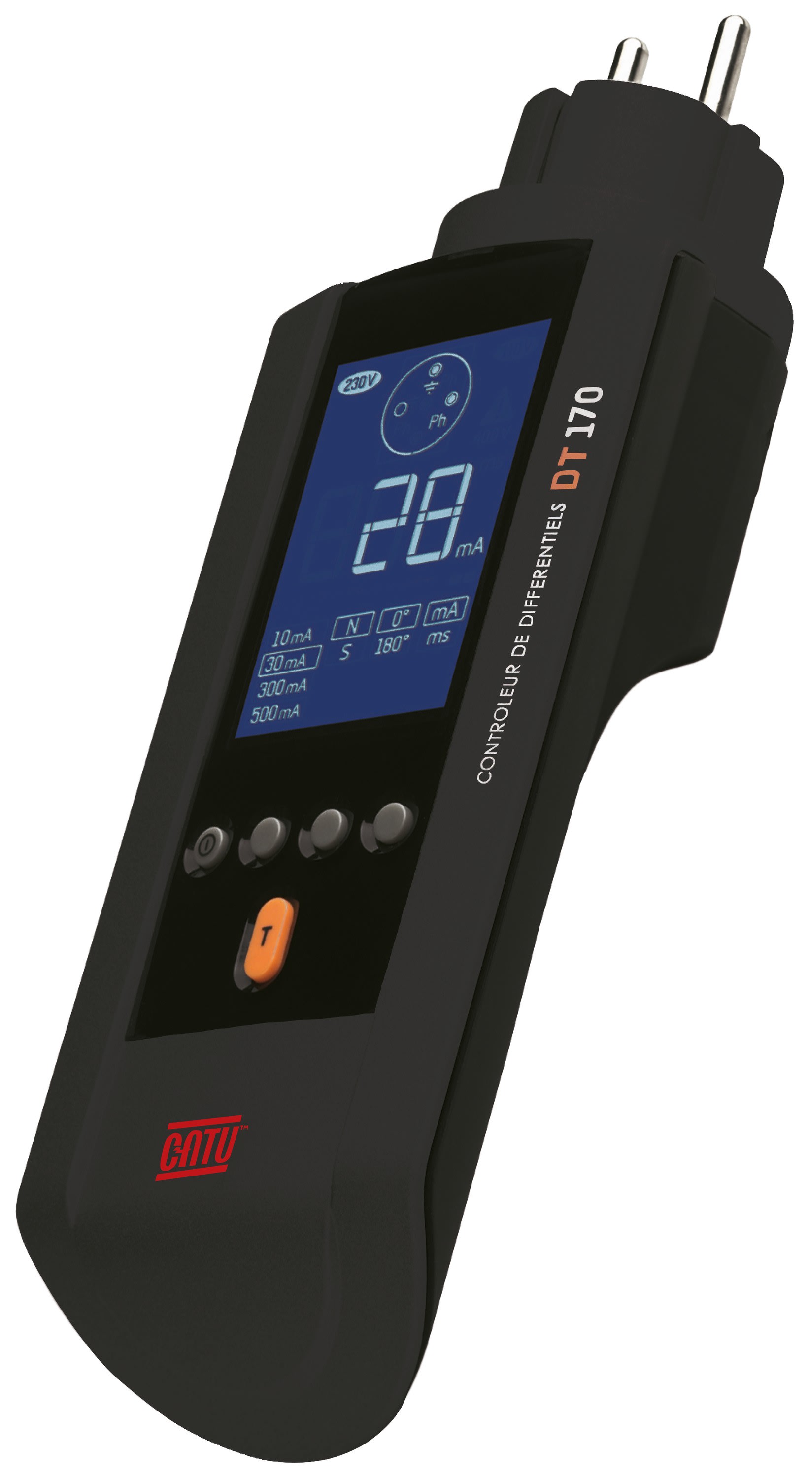Catu - CATEX Controleur de différentiels 10 à 500 mA dédié aux contrôles NF C15-100