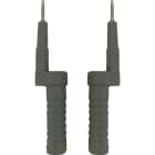 Catu - Jeu de 2 adapteurs de pointes de test pour fiche diamètre 4 mm