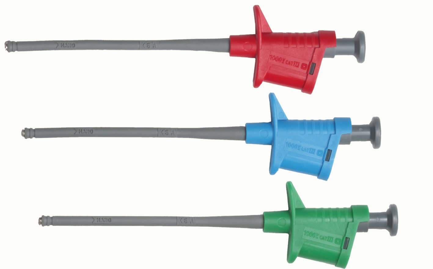 Catu - Jeu de 3 grip-tests à pinces flexibles adaptables sur cordons de sécurité