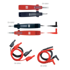 Catu - Jeu de 2 cordons coudés Noir et Rouge IP2X