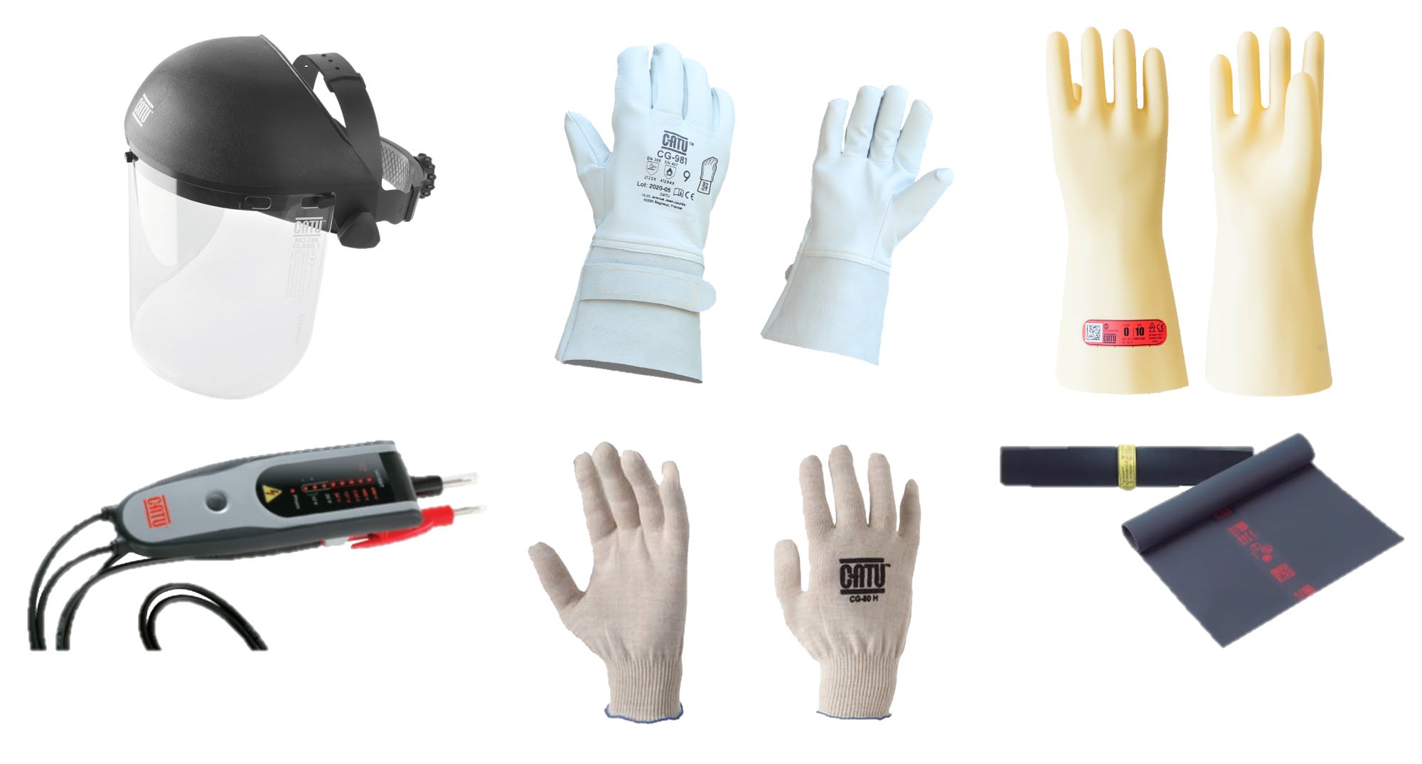Catu - Kit de protection individuelle et de vérification d?absence de tension.