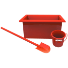 Catu - Kit lutte incendie pour poste : bac à sable, sceau et pelle.