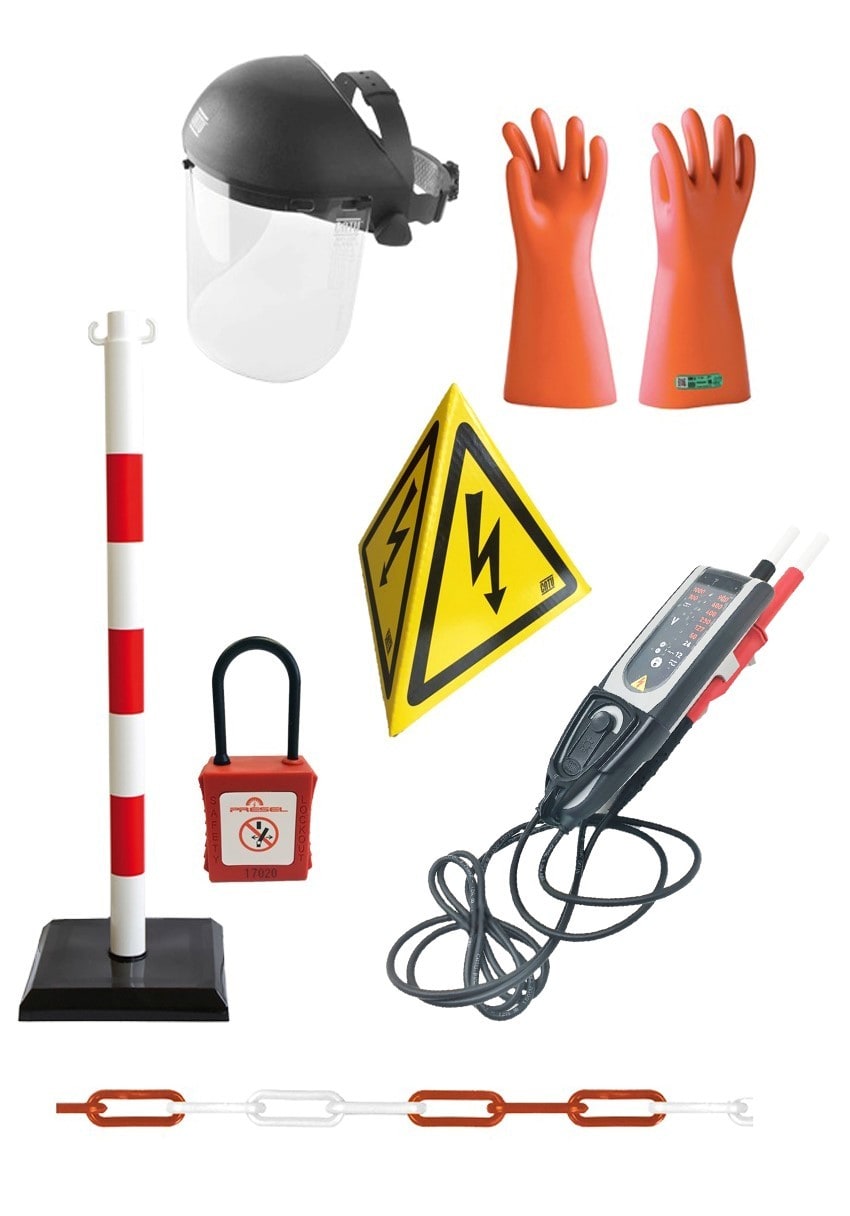 Catu - Kit d'Équipements de protection individuel, de balisage, de consignation pour VE
