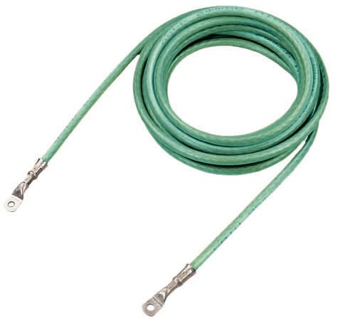 Catu - Câble cuivre section 35mm² gaine silicone transparente teinte vert Icc 8 kA/1 s