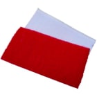 Catu - Velcro rouge et blanc pour casque pour identification du Chargé de Travaux