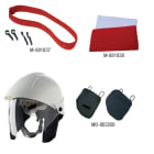 Catu - Bandeau rouge élastique avec 4 crochets pour casque