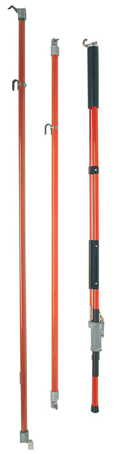 Catu - perche isolante universelle embout k 2,50m