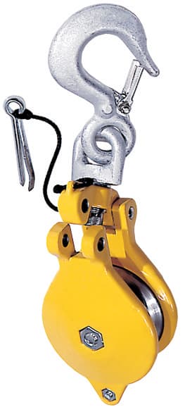 Catu - Poulie a chape ouvrante modele 2, pour travail en hauteur avec harnais.