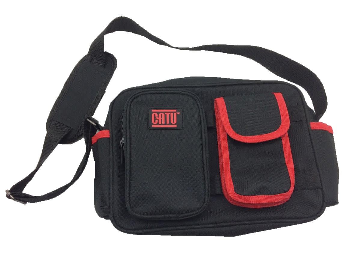 Catu - sacoche petit modèle textile multi-poche avec bandouliere Dim 280 x 200 x 90 mm