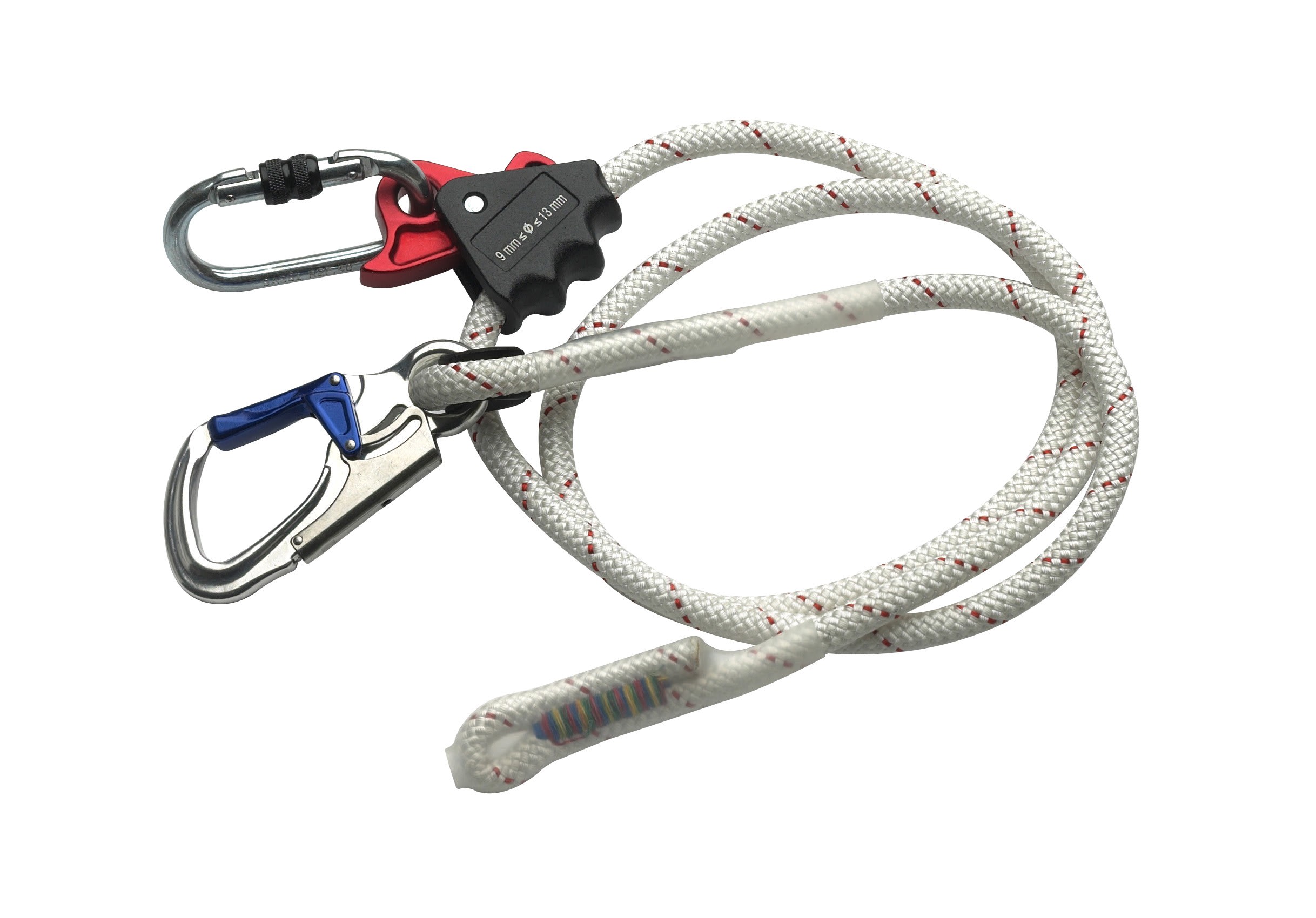 Catu - Longe de maintien au travail. Corde polyamide totale 2 m et Ø 12 mm