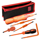 Catu - Kit d'outils de serrage isolé pour vis à tête BTR (CHc) 6 pans, serrage à 4 N.m.