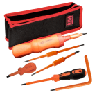 Catu - Kit d'outils de serrage isolé pour vis à tête BTR (CHc) 6 pans, serrage à 4 N.m.