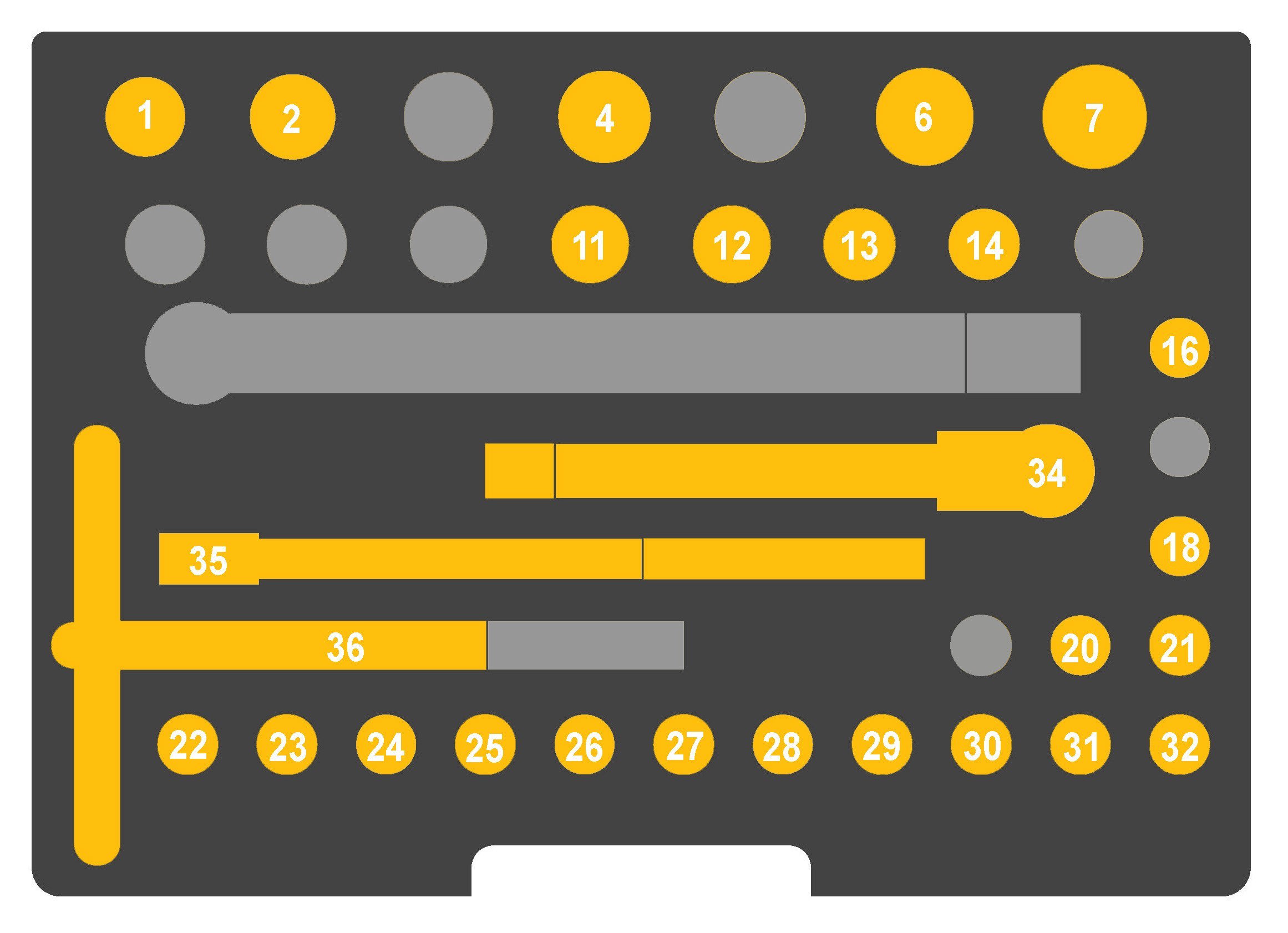 Catu - Coffret d'outils isolés 3/8", clé à cliquet et 10 douilles