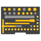 Catu - Coffret d'outils isolés 3/8", clé à cliquet et 10 douilles