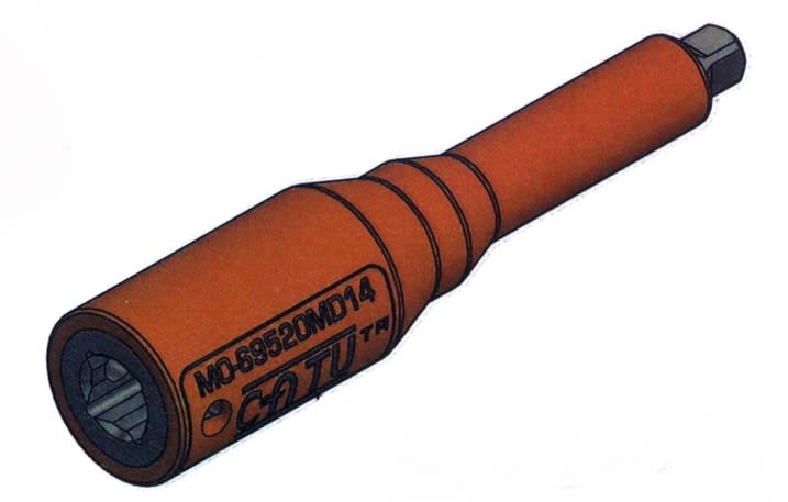 Catu - Rallonge isolée 3/8" machine. Longueur 80 mm
