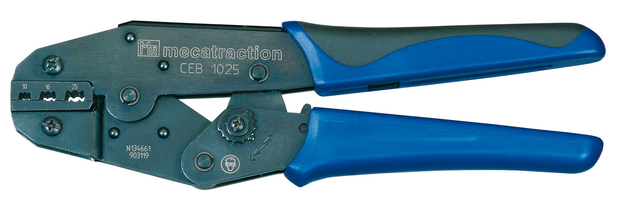 Catu - Pince à sertir embouts de câbles BT sections 10, 16, 25 mm². Outil non IEC 60900