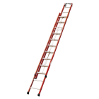 Catu - Echelle iso. 2 plans à coulisse à corde. Lg 5,78m, déployée 10,26m 2x20 échelons