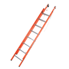 Catu - Echelle iso. 2 plans à coulisse à main. Lg 2,41m, déployée 4,09m 2x8 échelons