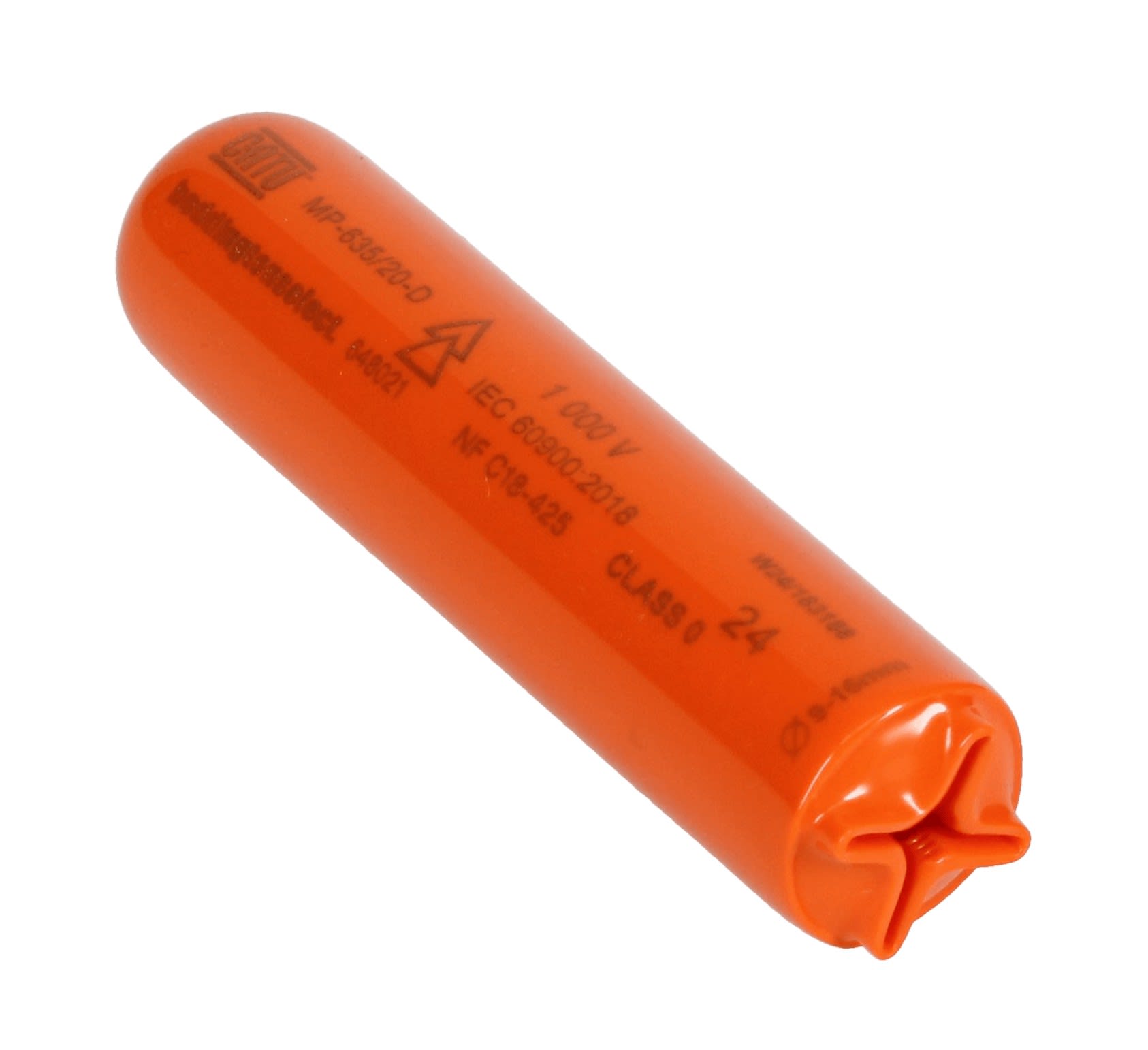 Catu - Manchon isolant pour extrémité de câble. Dim 20 x 100 mm