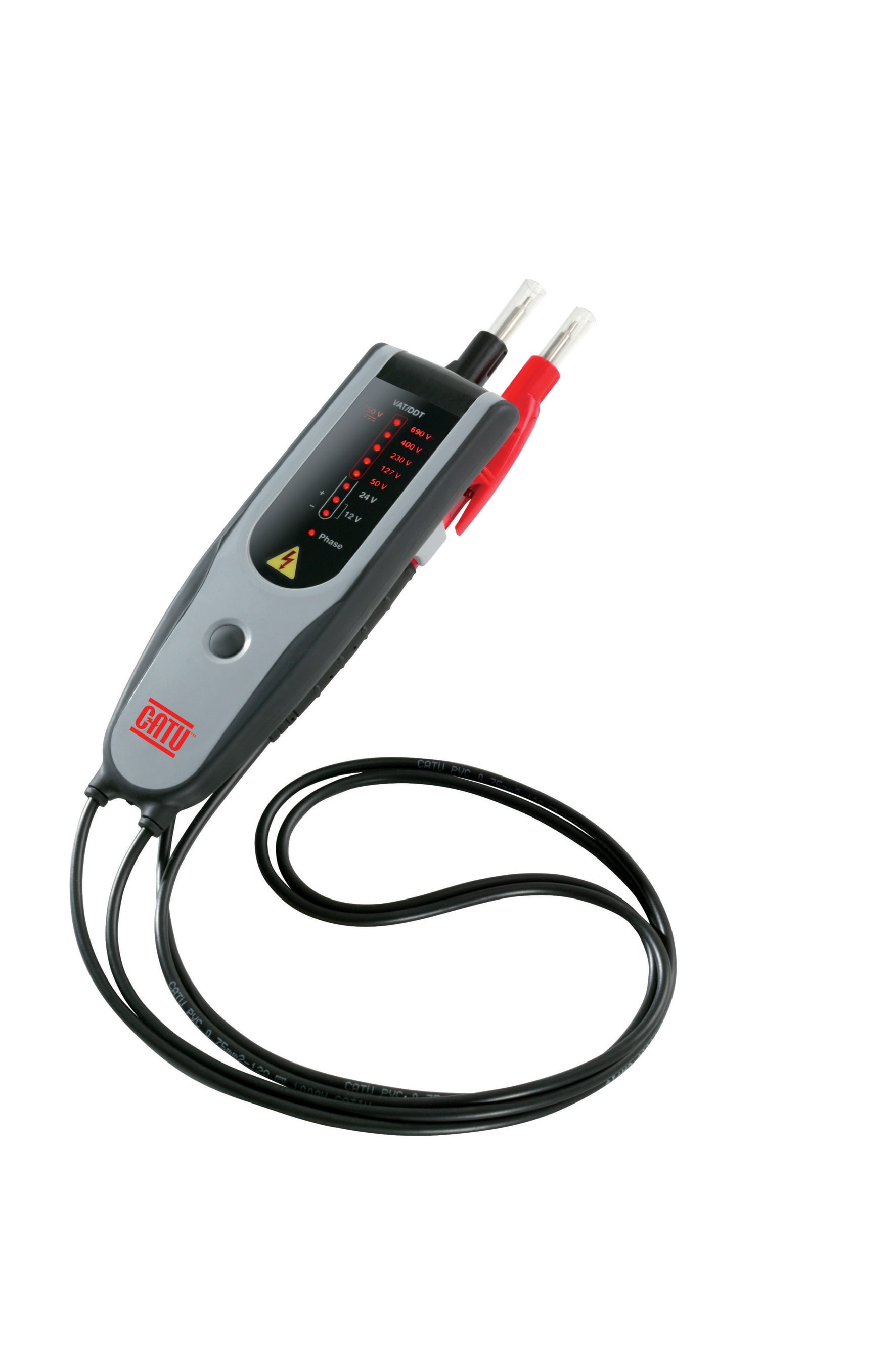 Catu - Détecteur BT LED 750 V IP2X (7 seuils) : 12-690 V AC/12-750 V DC