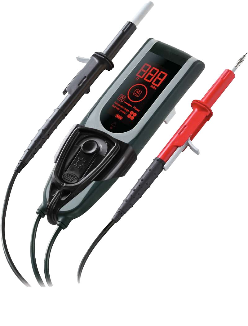 Catu - Détecteur BT LCD 950 V IP2X à gâchettes (digital), rotation de phase